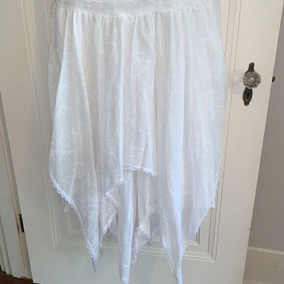Vtg ACT 1 white drop waist cottage core dress - Picture 4 of 11